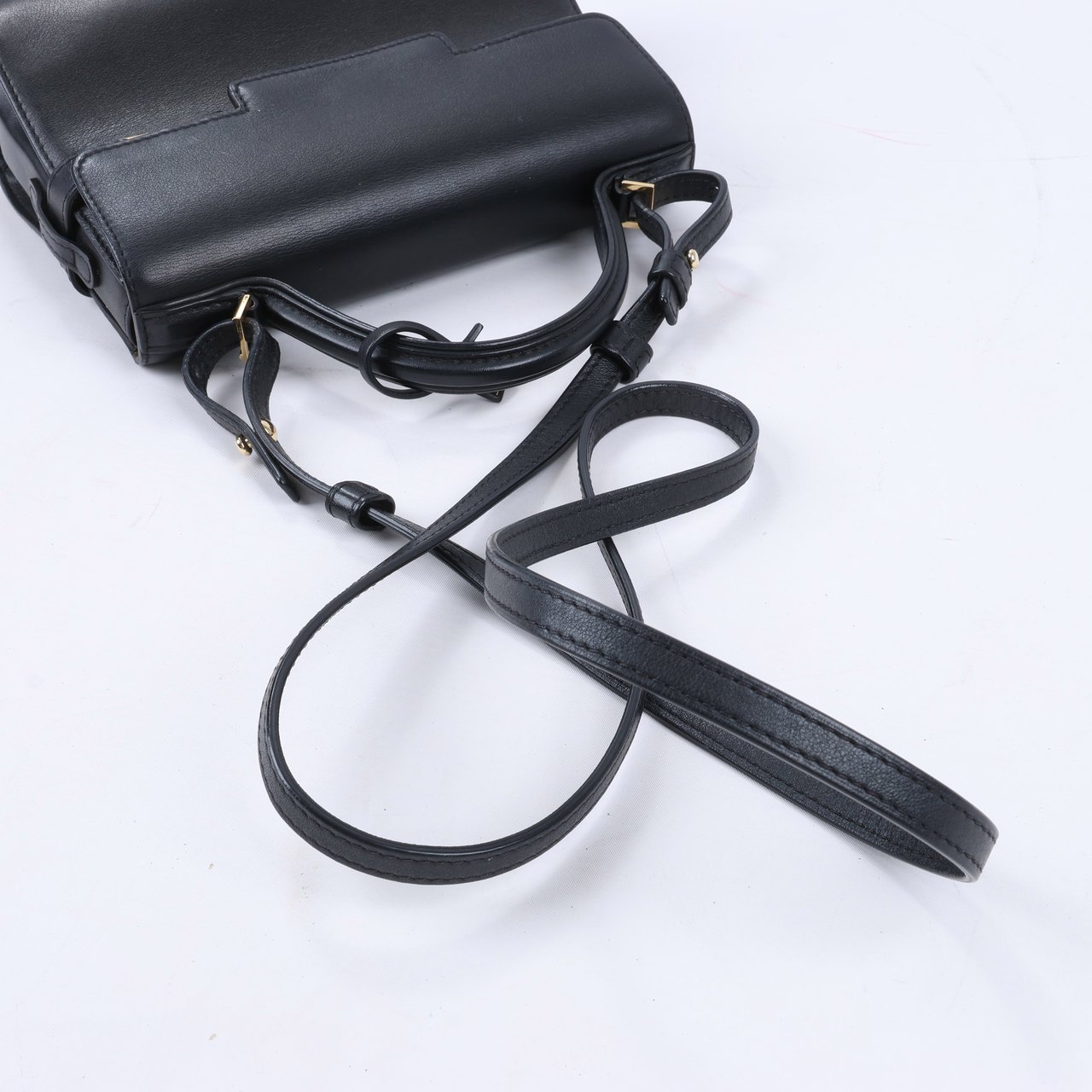 Delvaux Delvaux Tempête PM Leather 2Way Handbag in Black Zwart