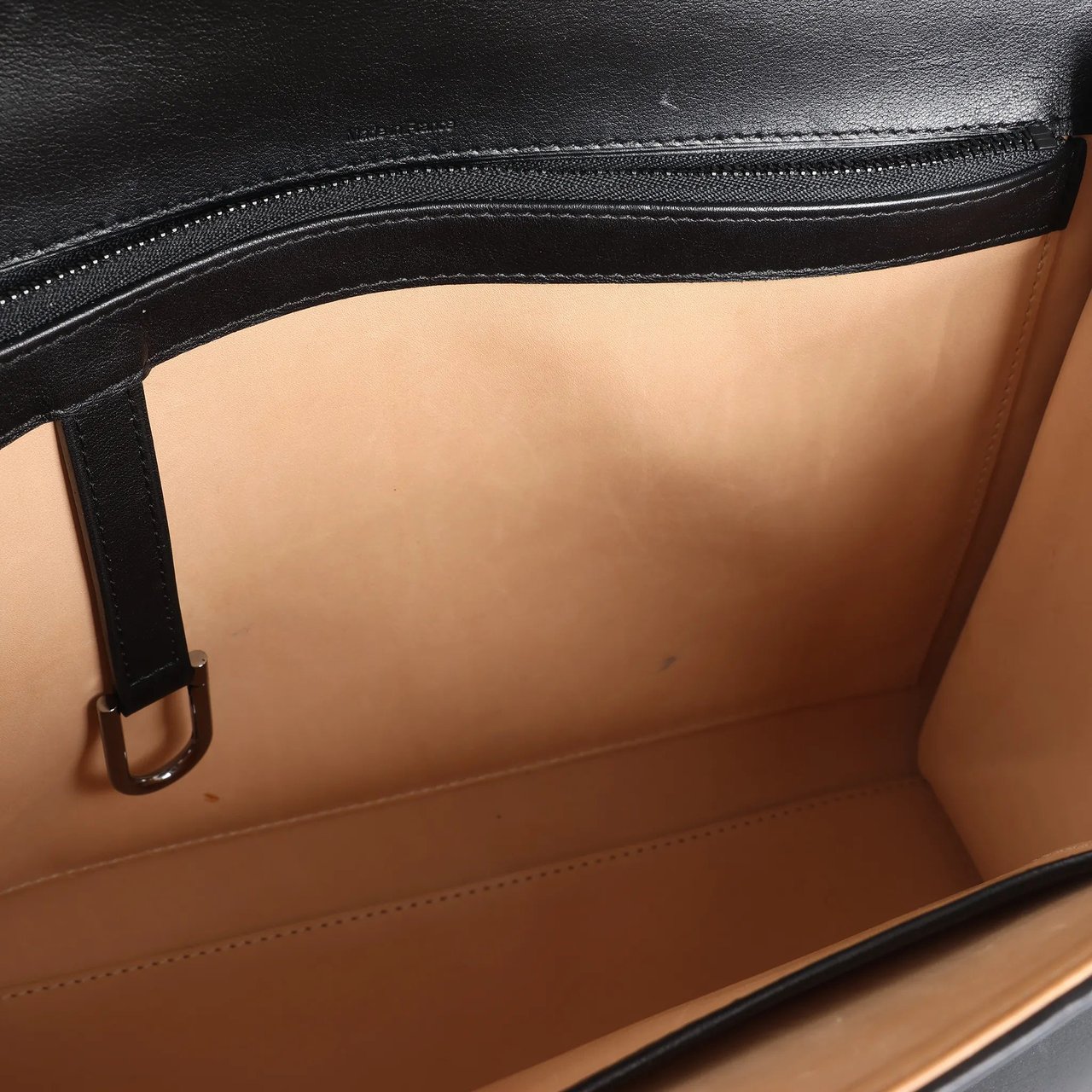 Delvaux Tempête GM Leather 2Way Handbag in Black Zwart