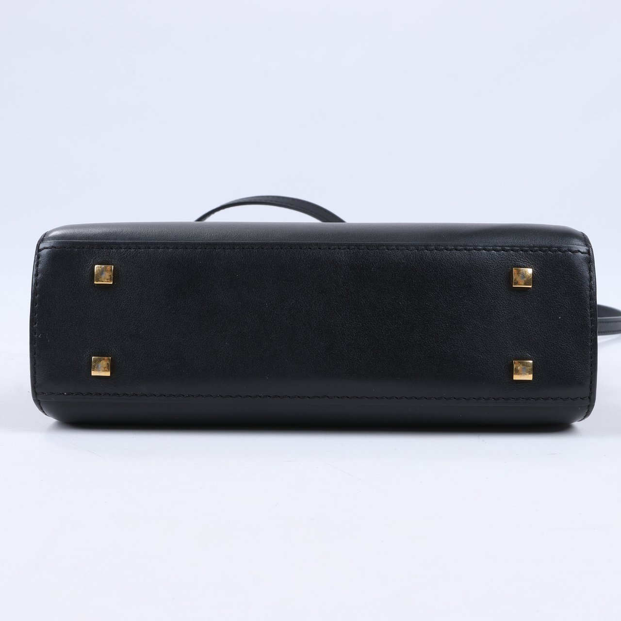 Delvaux Tempête PM Leather 2Way Crossbody Bags in Black Zwart