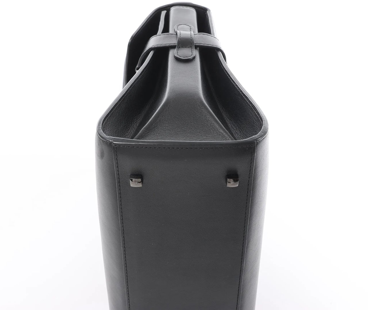 Delvaux Tempête GM Leather 2Way Handbag in Black Zwart