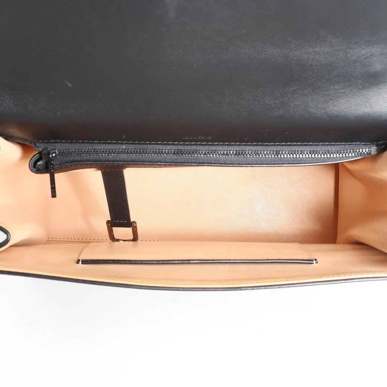 Delvaux Tempête GM Leather 2Way Handbag in Black Zwart