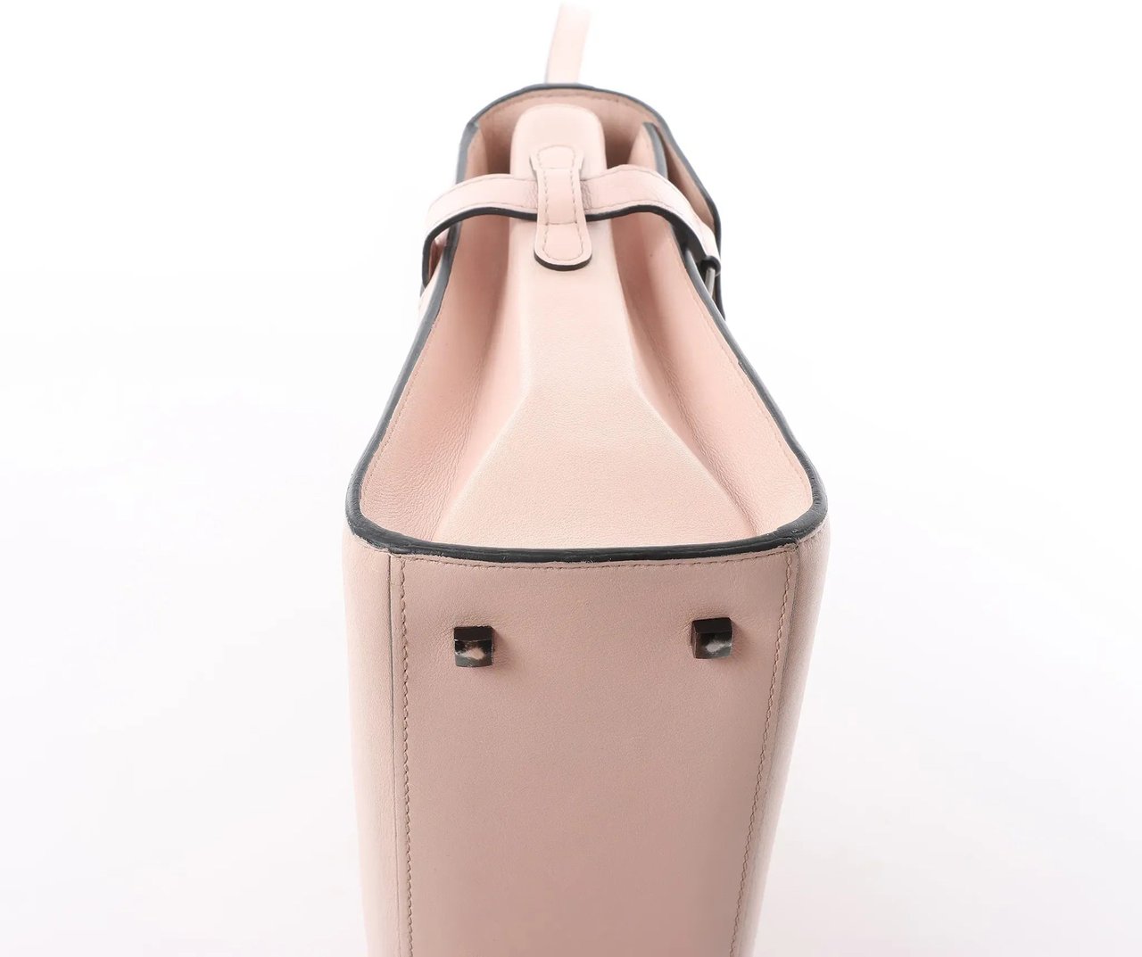Delvaux Tempête MM Leather 2Way Handbag in Pink Roze