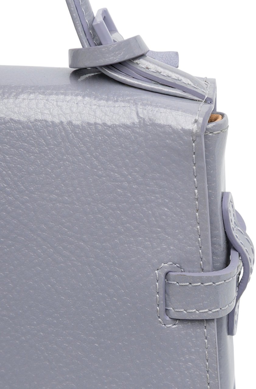 Delvaux Micro Patent Tempete Satchel Paars