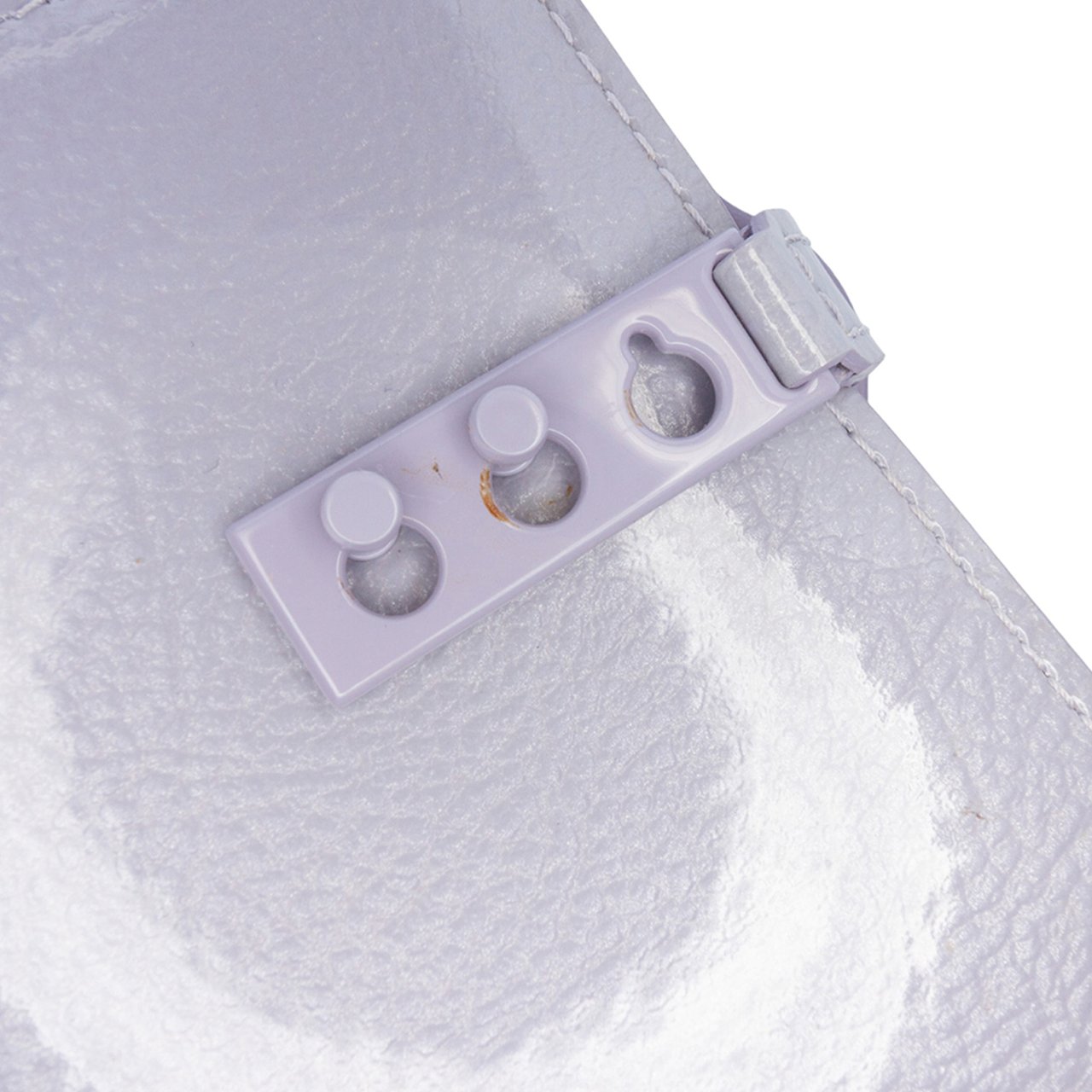 Delvaux Micro Patent Tempete Satchel Paars