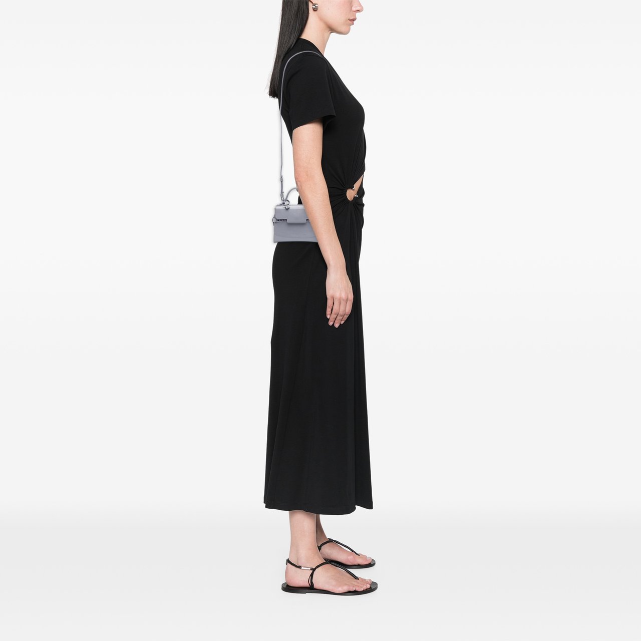 Delvaux Micro Patent Tempete Satchel Paars