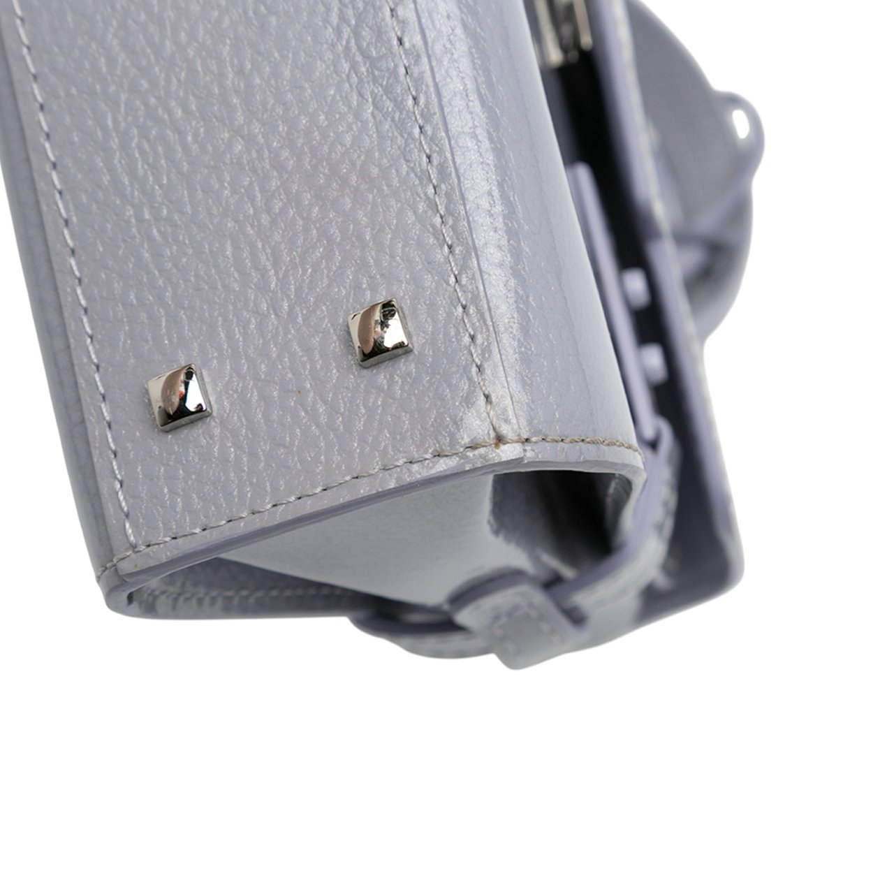 Delvaux Micro Patent Tempete Satchel Paars