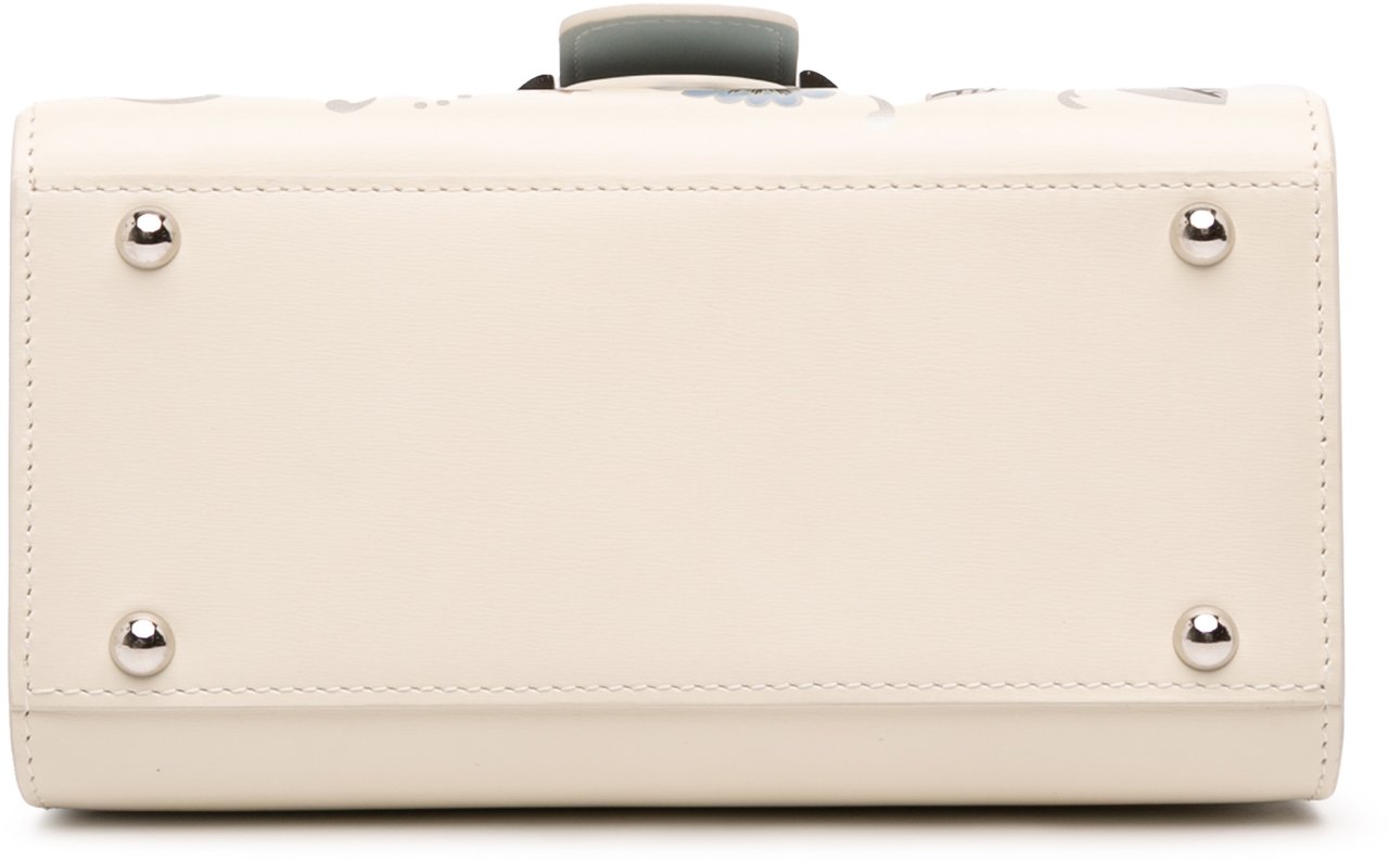 Delvaux MIni Smooth Calfskin Brillant Blooming Crystalline Satchel Bruin