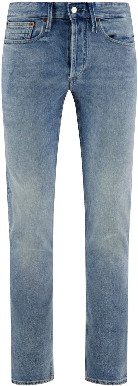 Denham Jeans Blauw Blauw