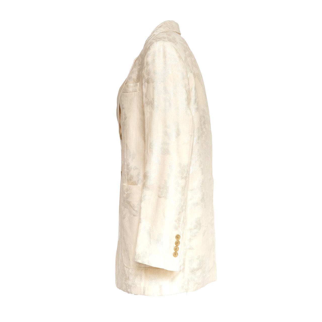 DEPARTMENT5 Ben Tonal Embroidered Single-Breasted Blazer Neutraal