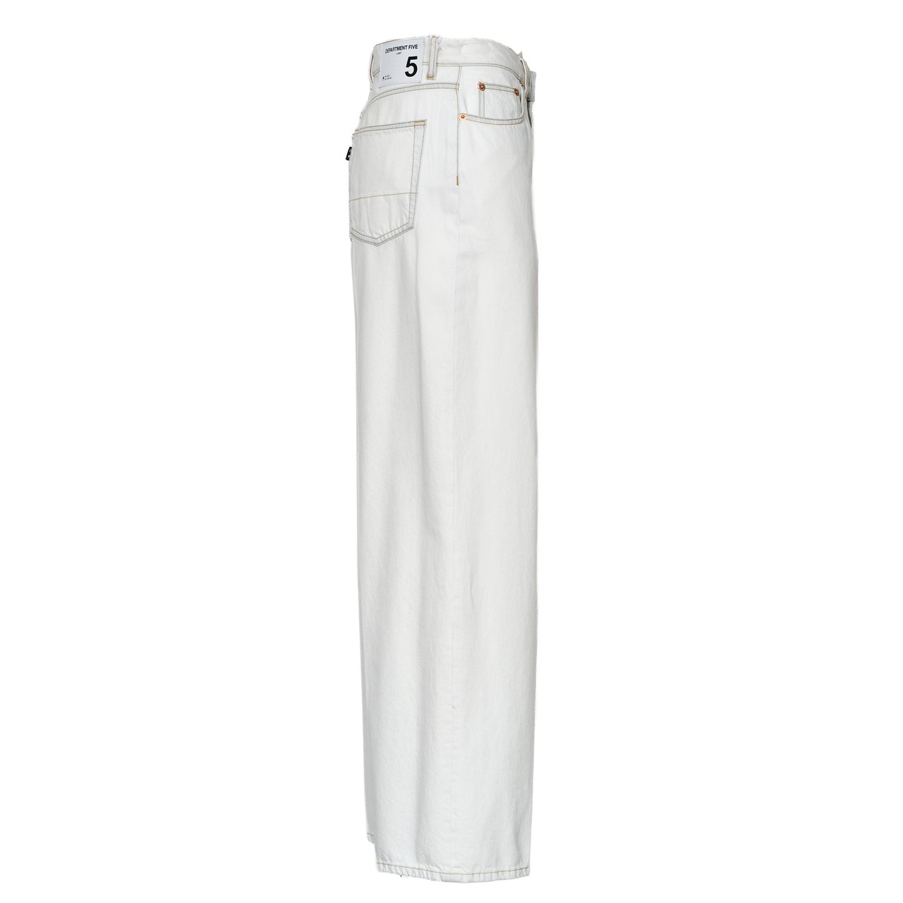 DEPARTMENT5 Express Contrast Stitch Wide-Leg Jeans Wit