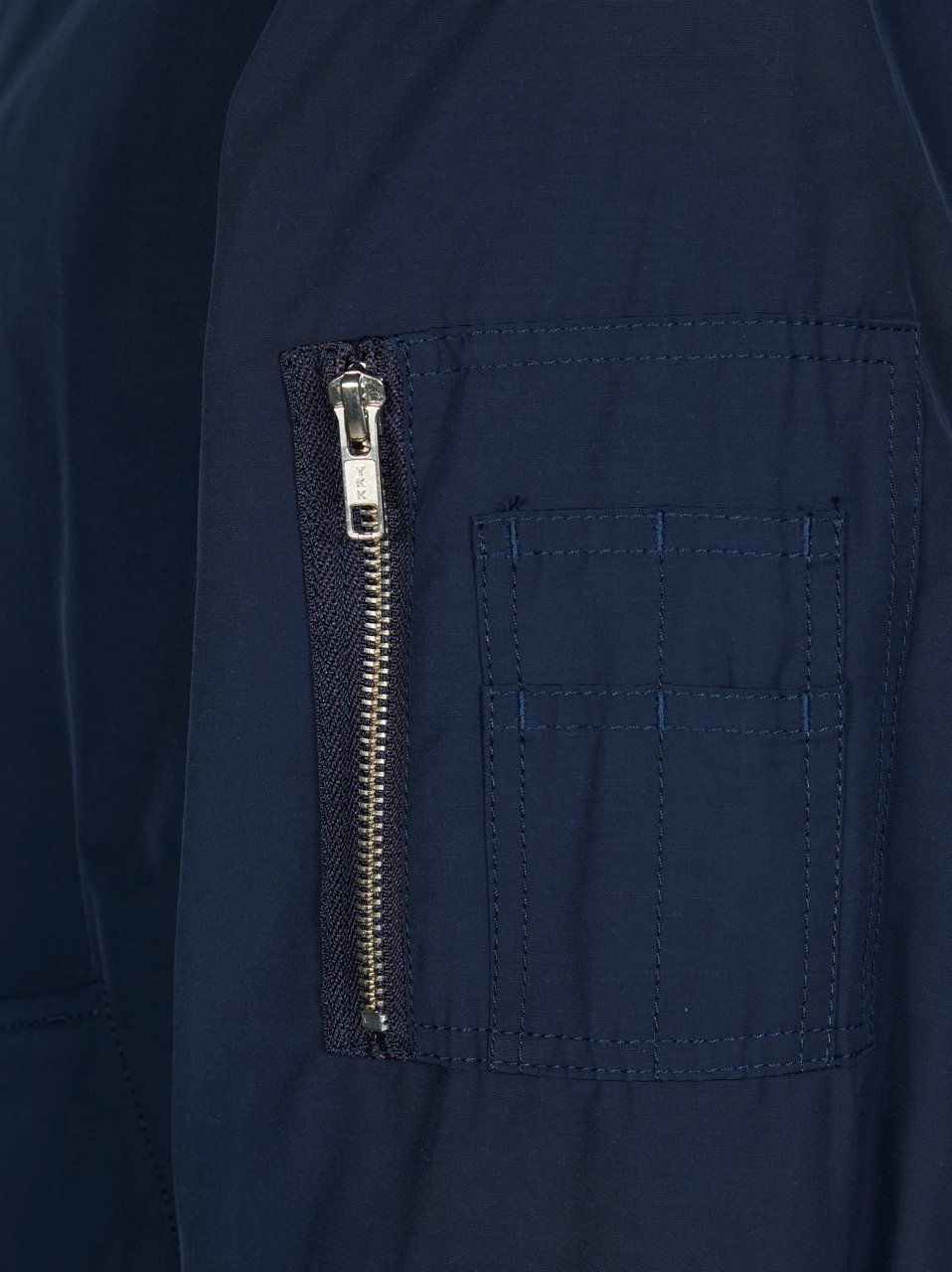 DEPARTMENT5 Men Reversible Ribbed Trim Bomber Jacket Zwart