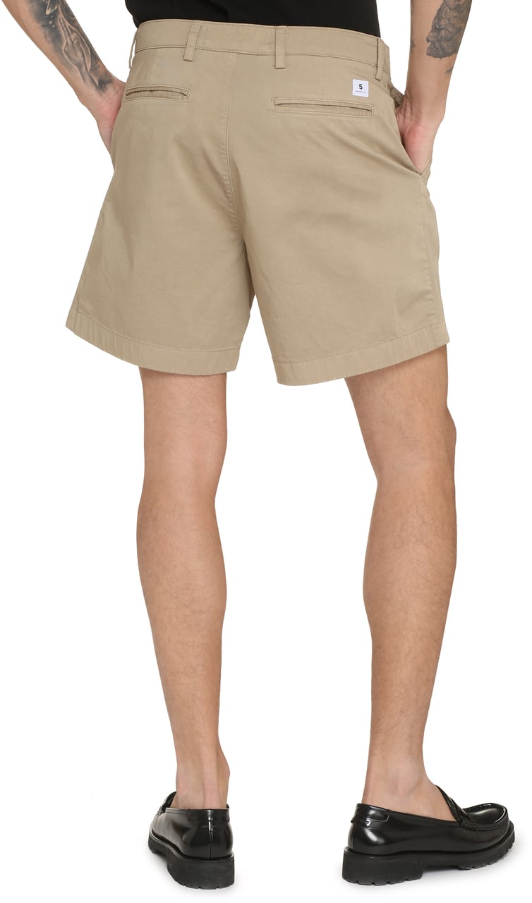 DEPARTMENT5 Cotton bermuda shorts Neutraal