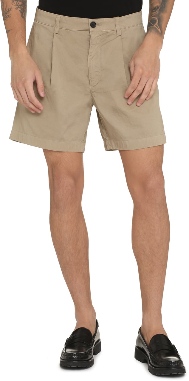 DEPARTMENT5 Cotton bermuda shorts Neutraal
