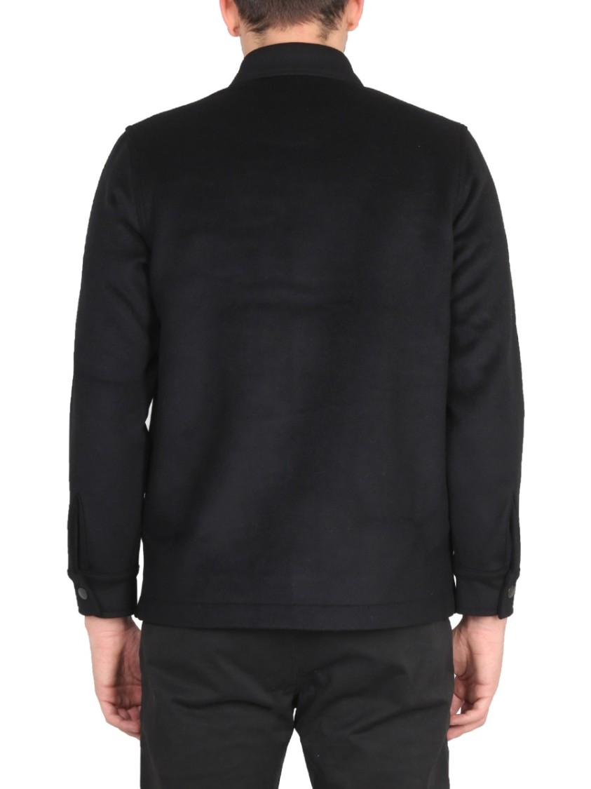 DEPARTMENT5 Structured Black Jacket With Decorative Pins Zwart
