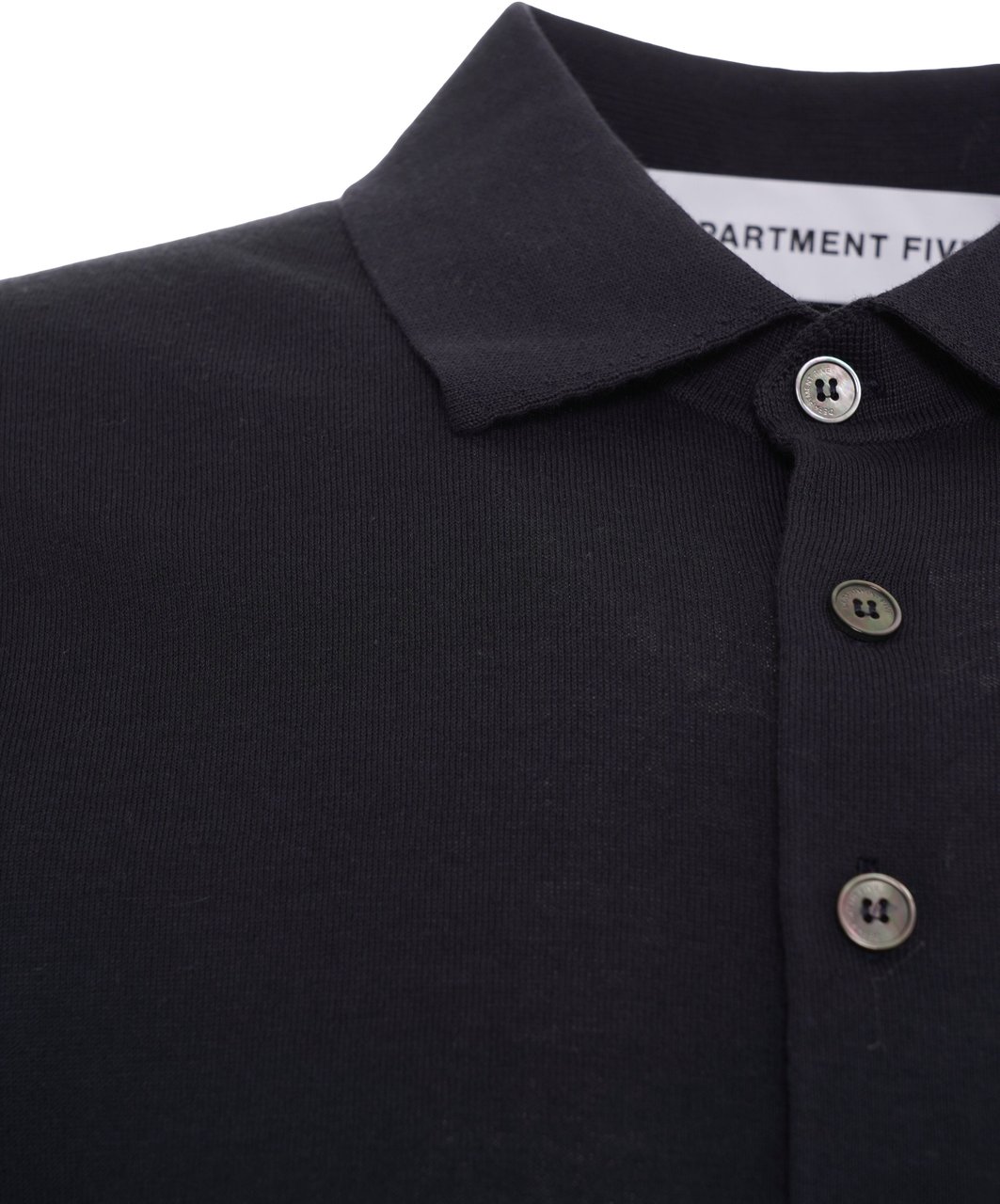 DEPARTMENT5 Cotton-silk blend polo Blauw