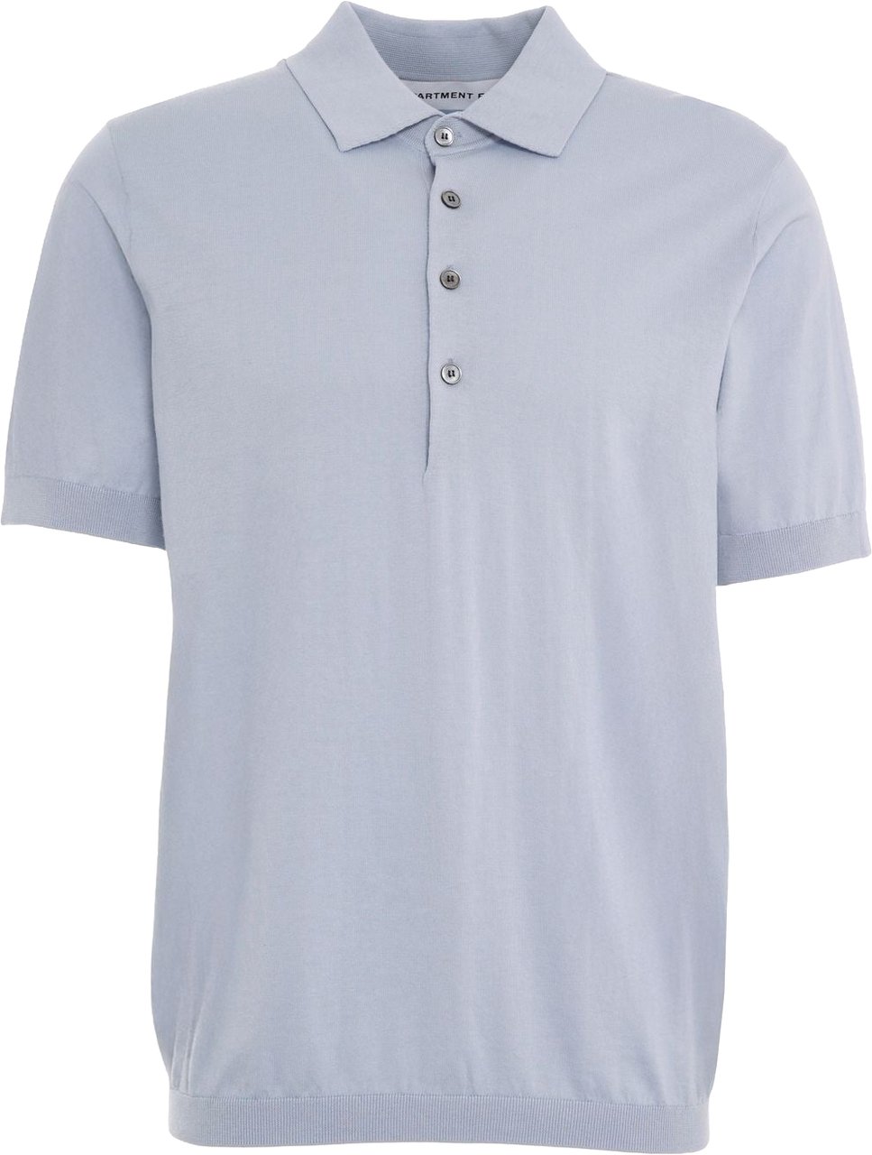 DEPARTMENT5 Cotton-silk blend polo Blauw