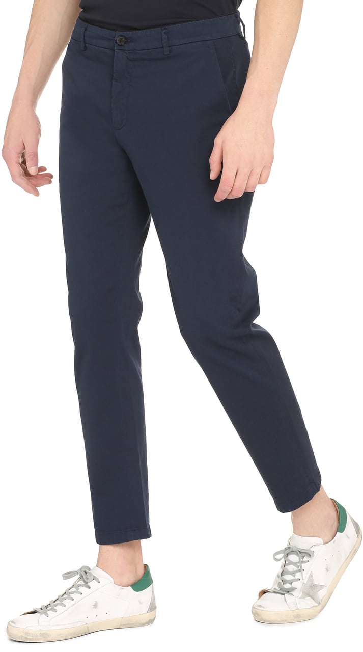 DEPARTMENT5 Prince stretch cotton chino trousers Blauw