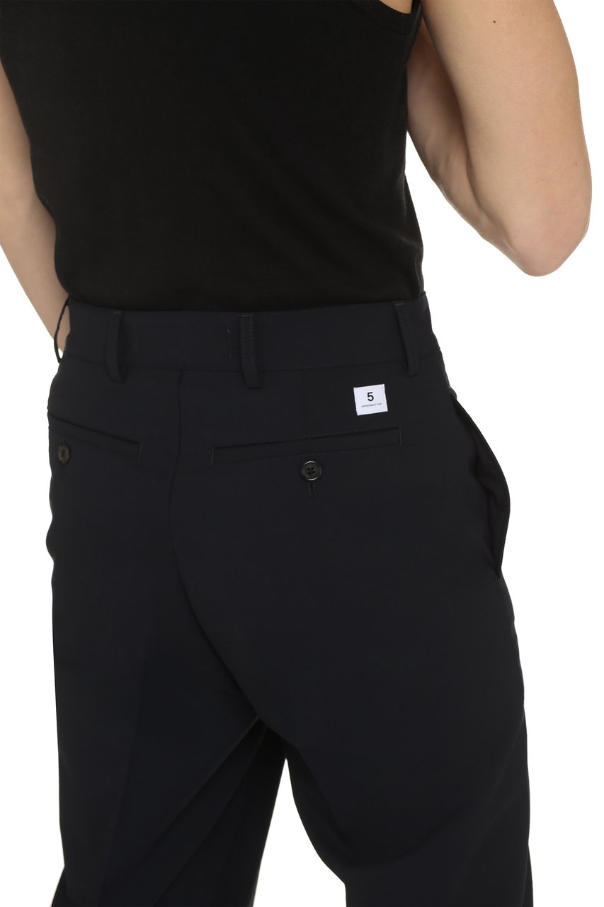 DEPARTMENT5 E-Motion Wool blend trousers Blauw