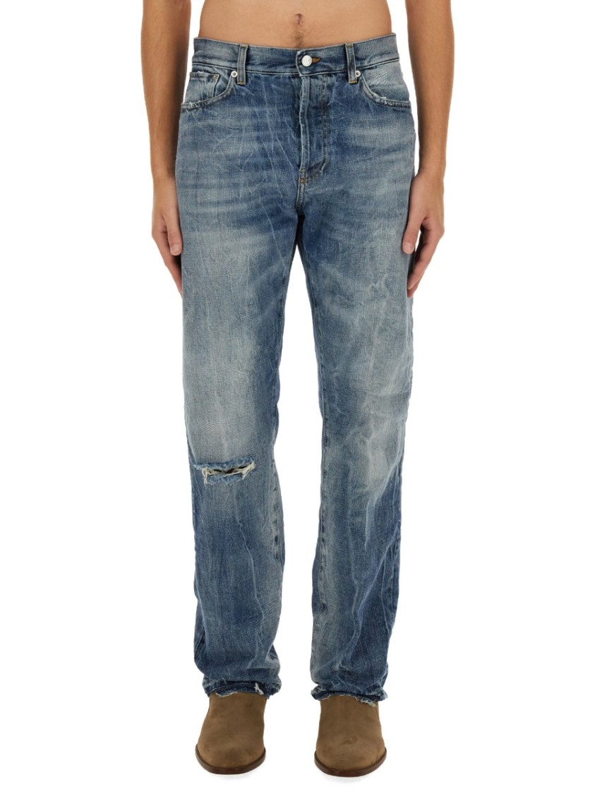 DEPARTMENT5 Classic Straight-Leg Denim Jeans Blauw
