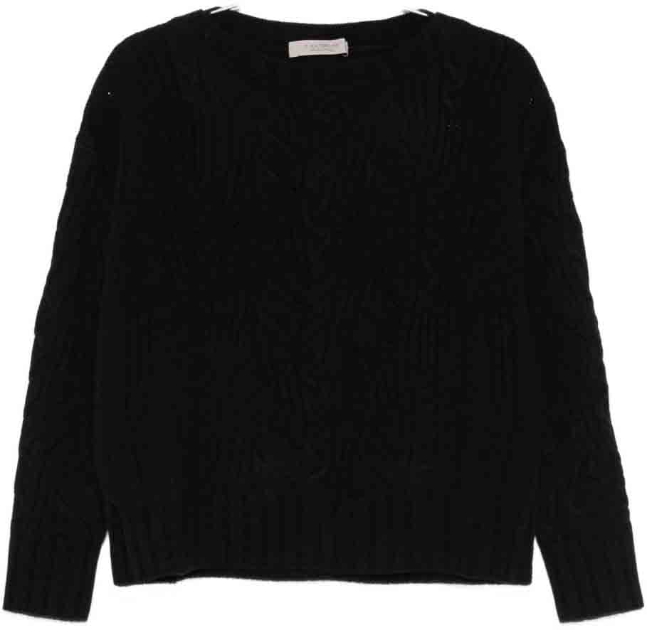 D-Exterior Sweaters Black Zwart