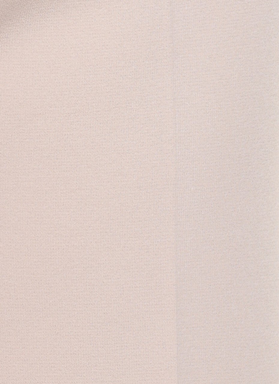 D-Exterior Beige Viscose Straight-Leg Pants Neutraal