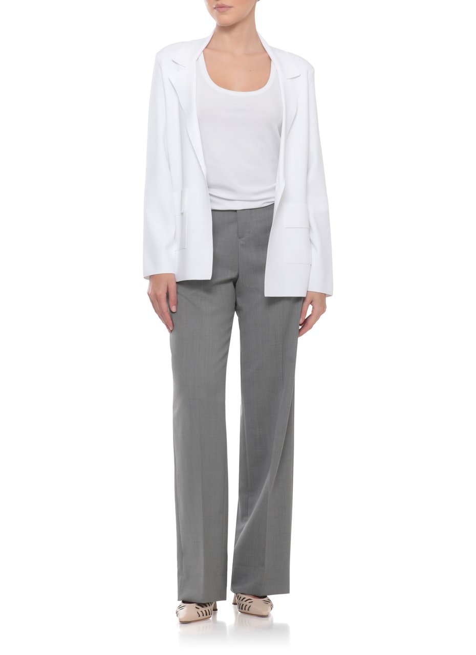 D-Exterior White Viscose Single Breasted Blazer Wit