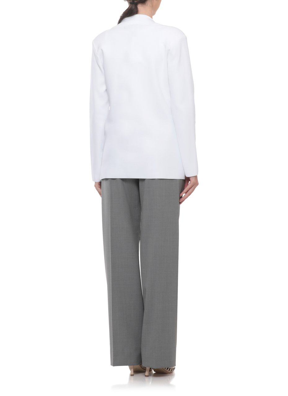 D-Exterior White Viscose Single Breasted Blazer Wit