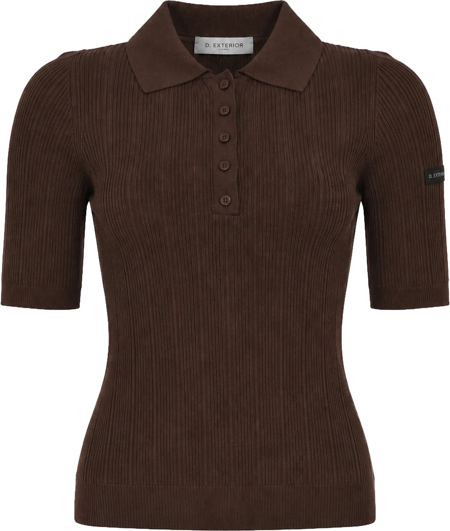 D-Exterior T-Shirts And Polos Cioccolato Bruin