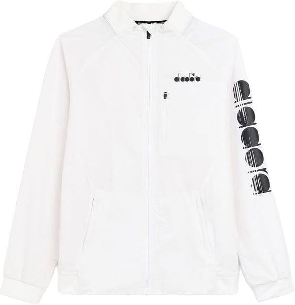 Diadora Diadora White Polyamide Shell Jacket Wit
