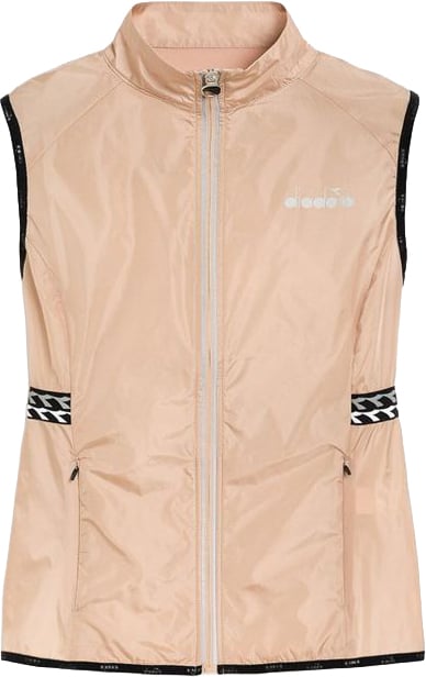 Diadora Pink Polyamide Waistcoat Roze