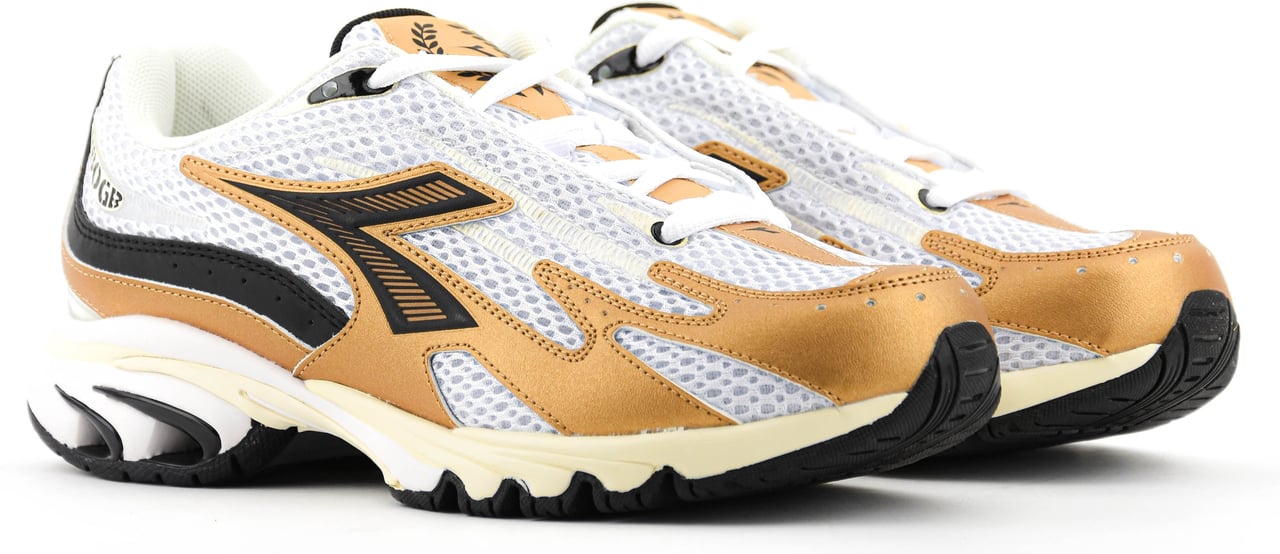 Diadora Mythos Propulsion 280 White Black Gold Wit