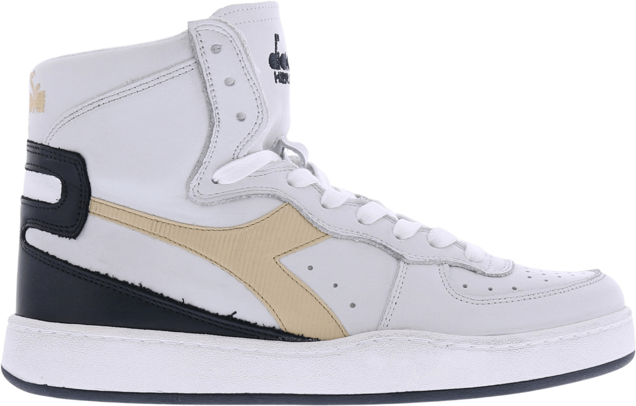 Diadora Heren Mi Basket Used Wit/Zwart Wit