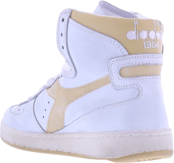Diadora Dames Mi Basket Used Wit/Beige Wit