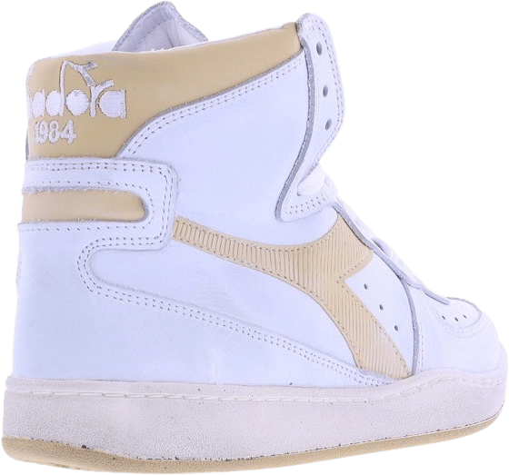Diadora Dames Mi Basket Used Wit/Beige Wit