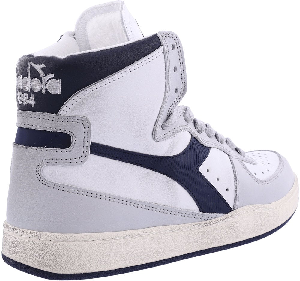 Diadora Dames Mi Basket Used Wit/Grijs sneakers Wit
