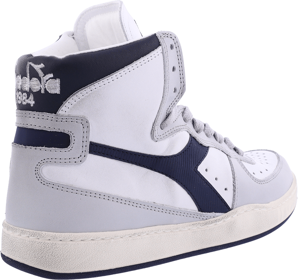 Diadora Dames Mi Basket Used Wit/Grijs Wit
