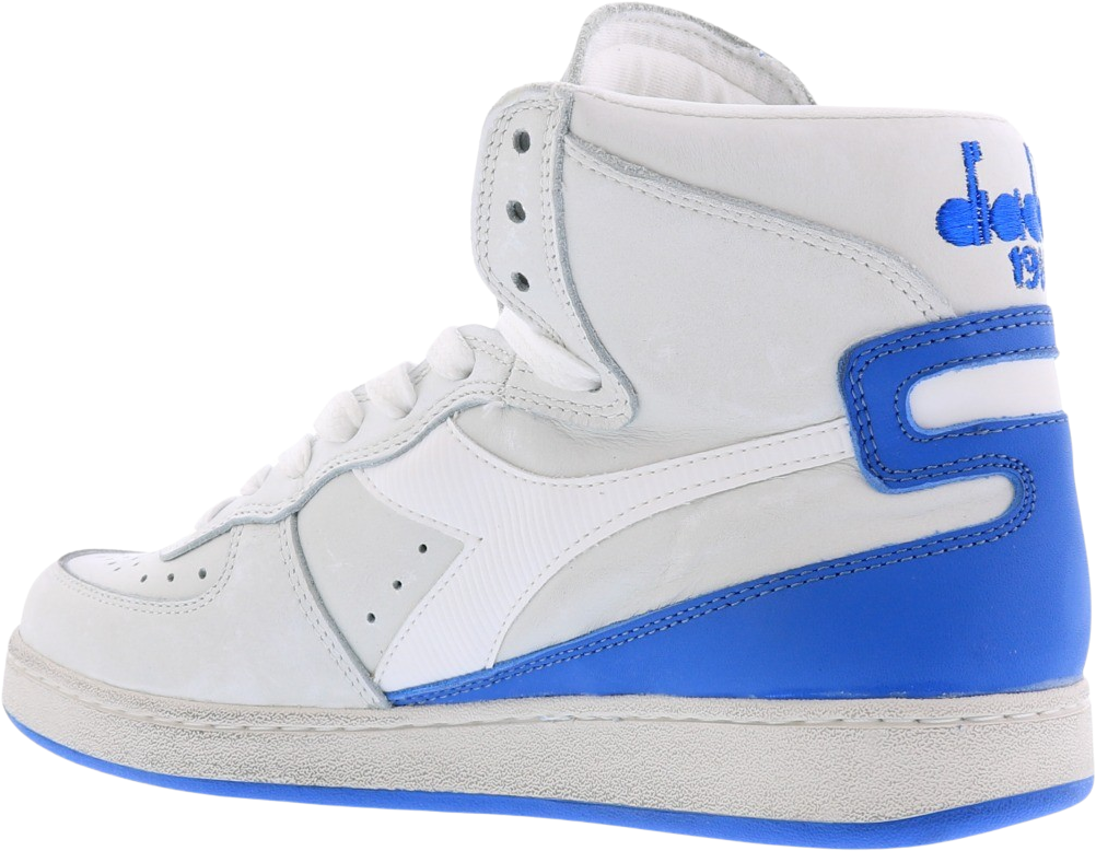 Diadora Dames Mi Basket Used Wit/Blauw Wit