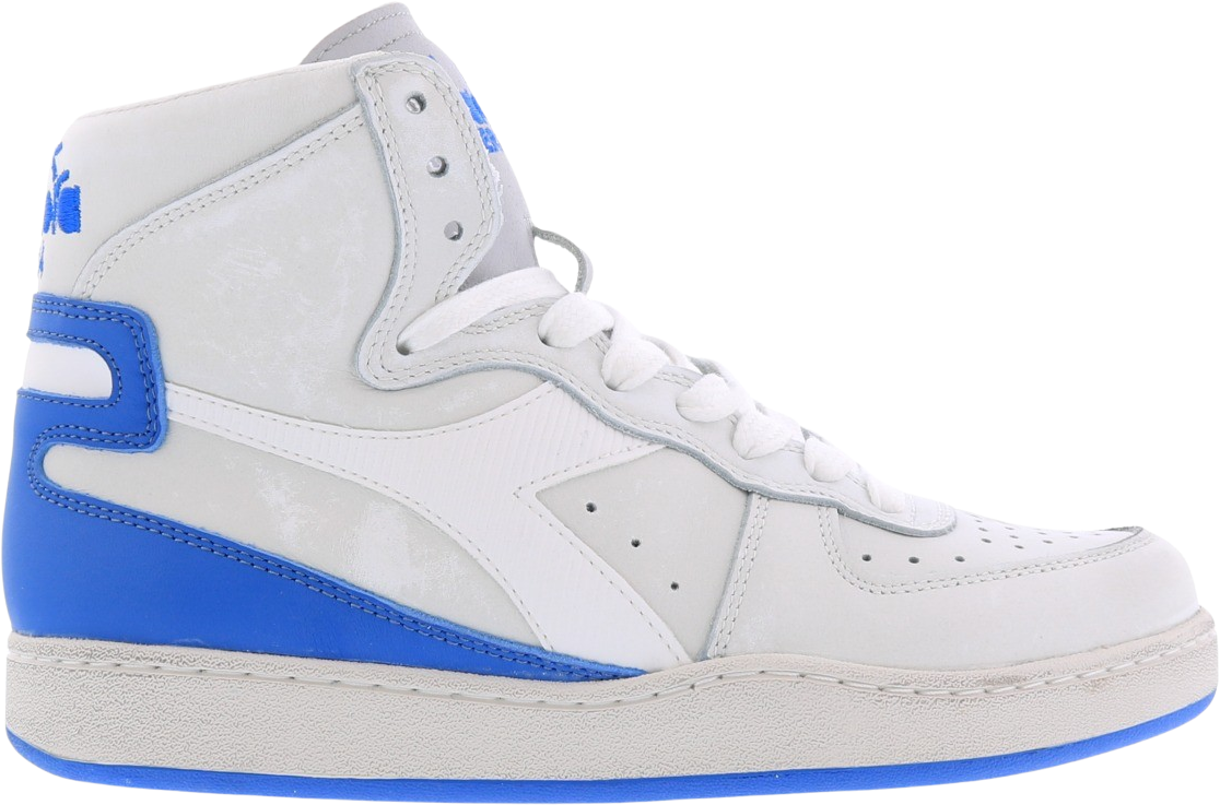 Diadora Dames Mi Basket Used Wit/Blauw Wit