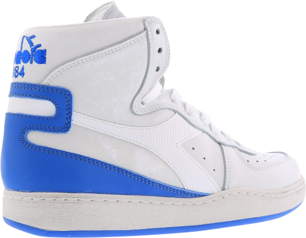 Diadora Dames Mi Basket Used Wit/Blauw Wit