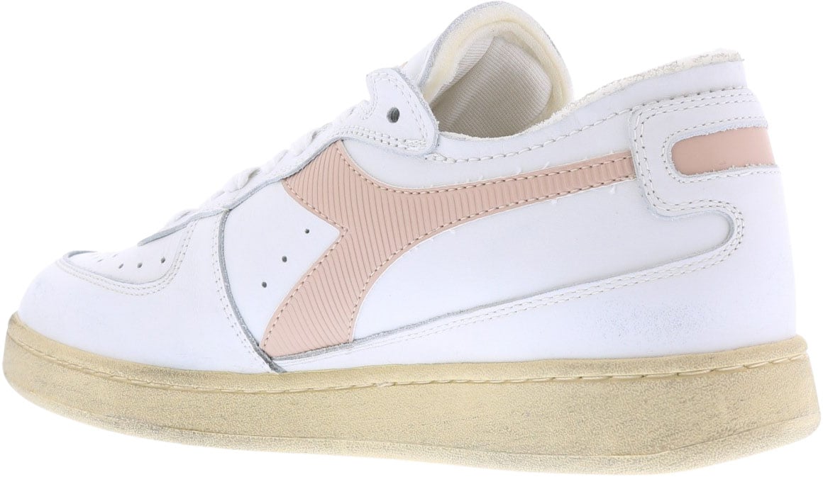 Diadora Dames Mi Basket Row Wit/Oudroze sneakers Wit