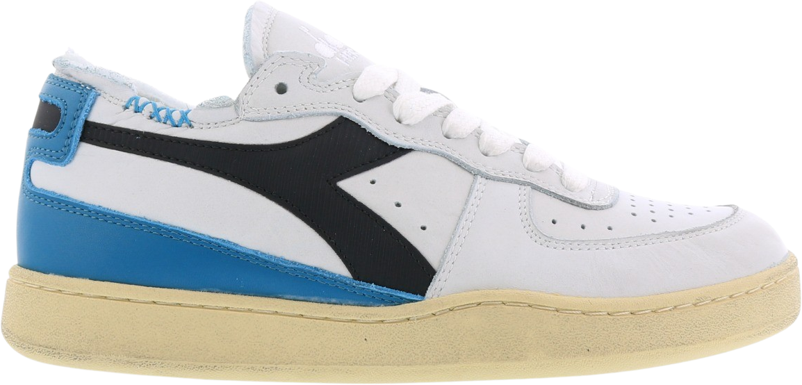 Diadora Dames Mi Basket Row Cut Wit