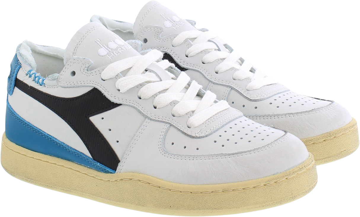 Diadora Dames Mi Basket Row Cut Wit
