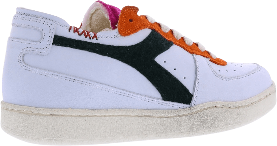 Diadora Dames Mi Basket Row Cut Tennis Wit