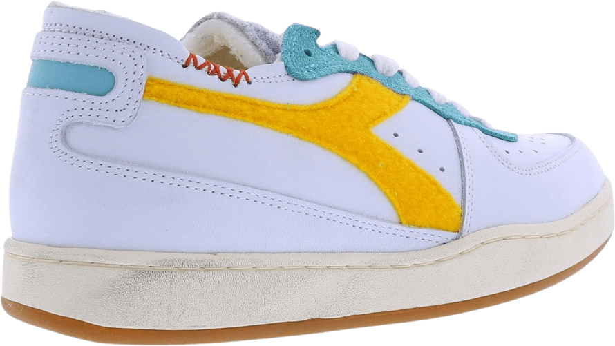 Diadora Dames Mi Basket Row Cut Tennis Wit