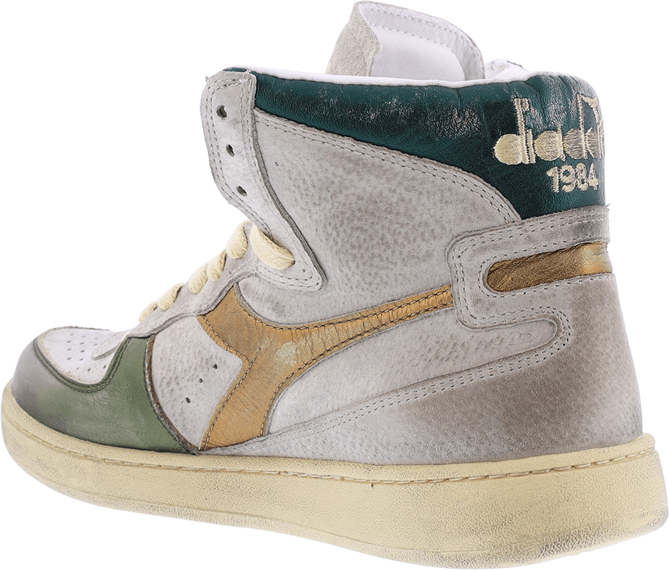 Diadora Dames Mi Basket Metal Beige/Groen Beige