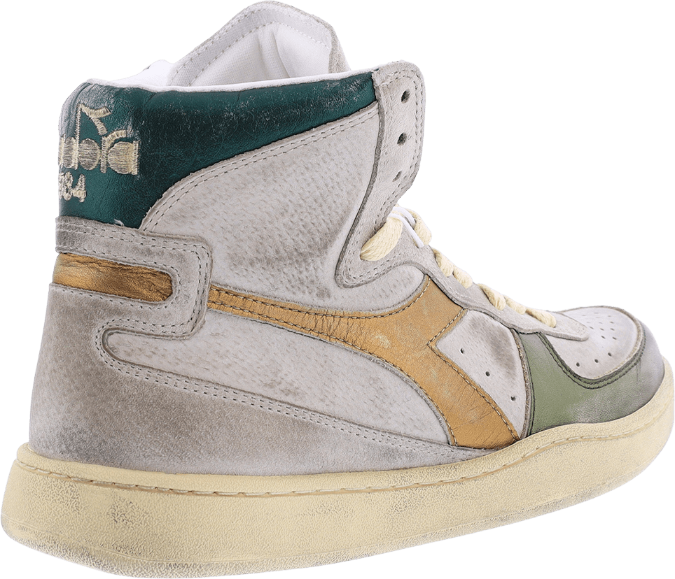 Diadora Dames Mi Basket Metal Beige/Groen Beige