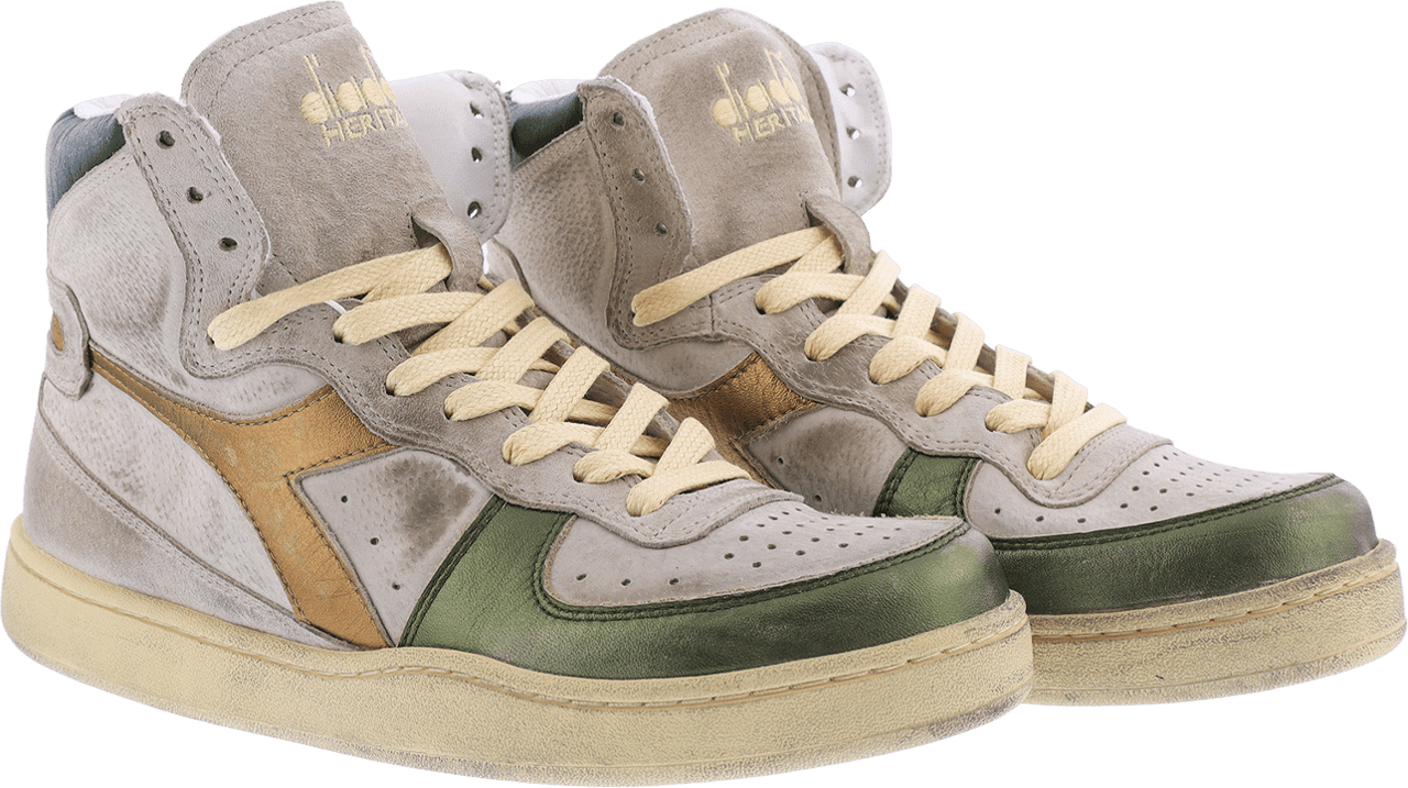 Diadora Dames Mi Basket Metal Beige/Groen Beige