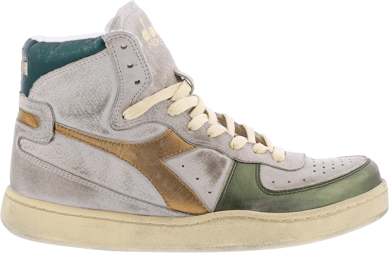 Diadora Dames Mi Basket Metal Beige/Groen Beige