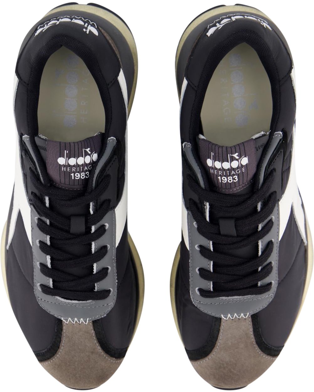 Diadora Dames Mercury Elite Sneaker Zwart Zwart