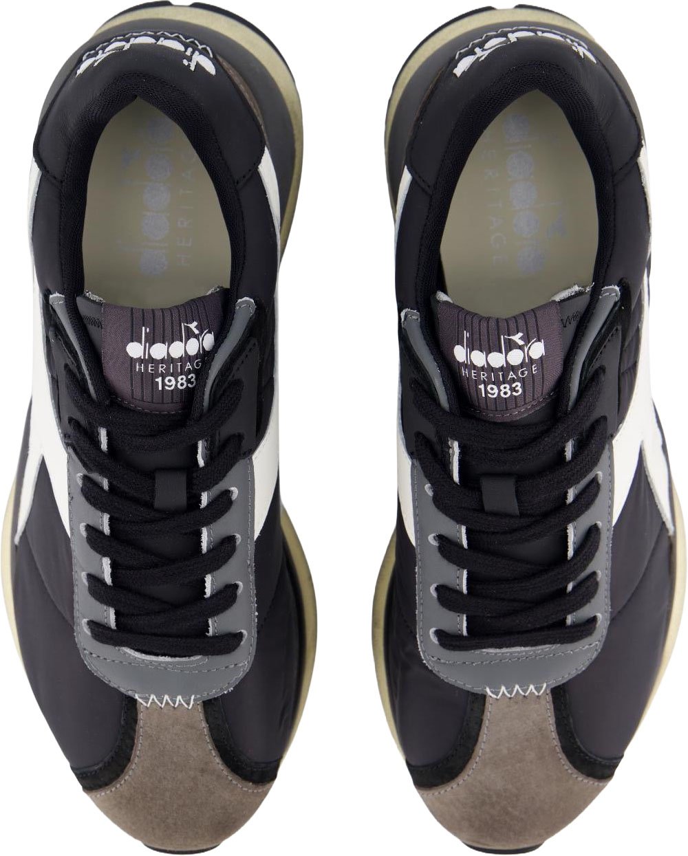 Diadora Dames Mercury Elite Sneaker Zwart Zwart